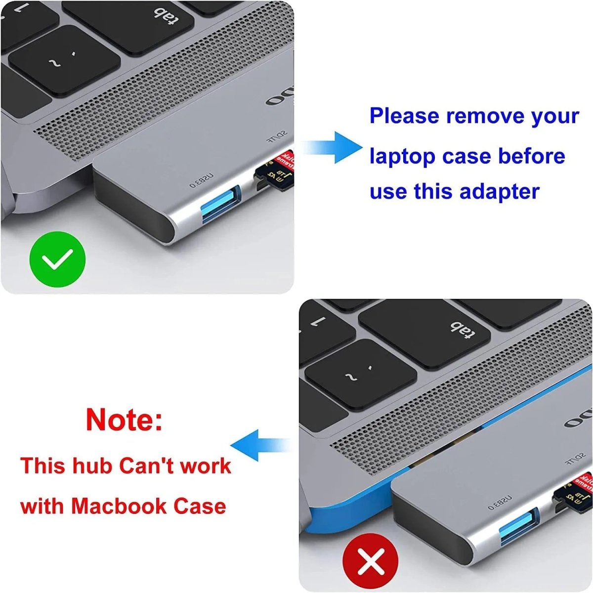 Hub USB - C 6 em 1 - Adaptador para MacBook Air 13 SD TF USB - C USB 3.0 Micro SD - Vedo VEDO UCN3317 8 MVshow