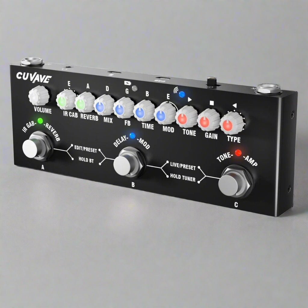 Pedaleira de Efeitos Portátil para Guitarra Cube Baby Guitar M - VAVE VD612 M - VAVE VD612 1 MVshow