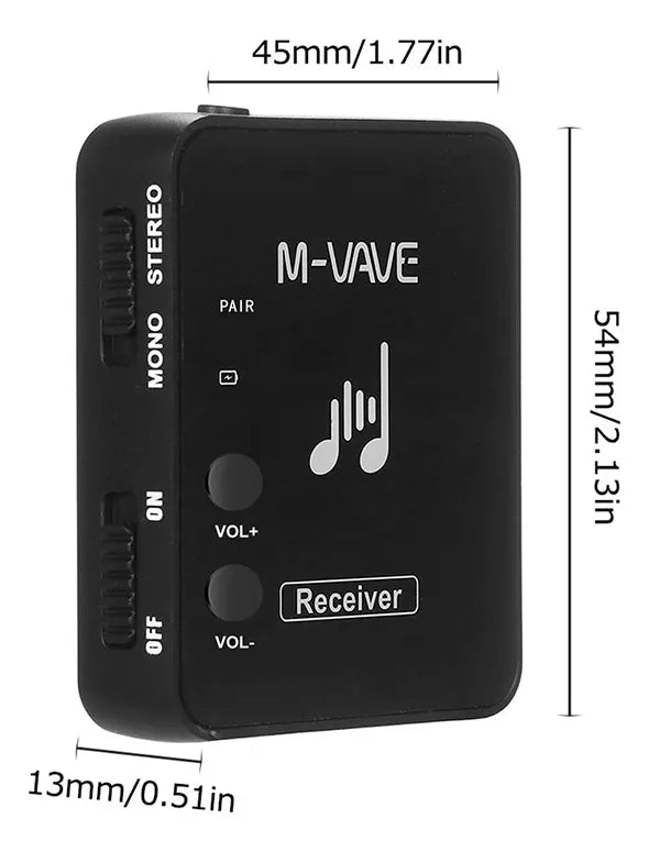 Monitor de Retorno de Palco Sem Fio 2.4GHz bivolt WP - 10 M - VAVE M - VAVE wp - 10 4 MVshow