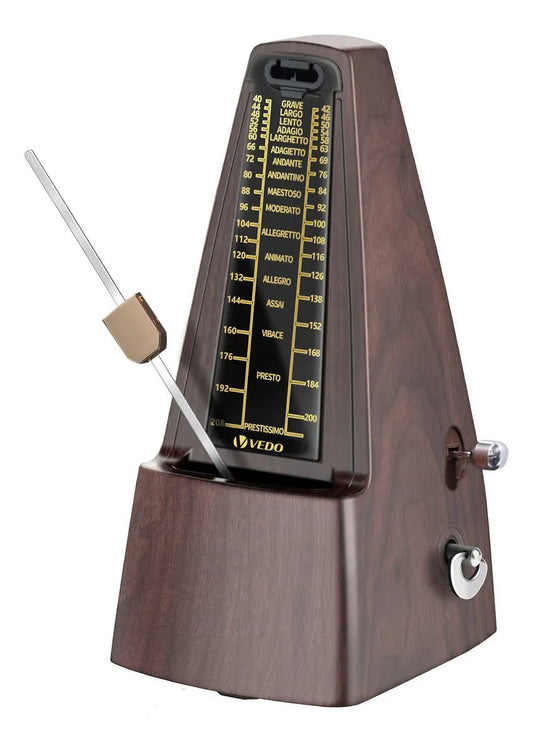 Metrônomo Mecânico Analógico Universal Marrom VD7200 VEDO VEDO VD7200 2 MVshow
