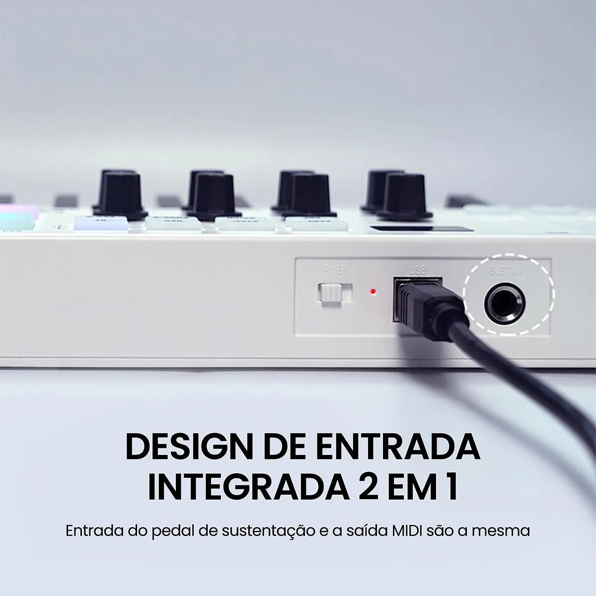 Controlador MIDI Portátil e Sem Fio de 25 Chaves K25 M - VAVE M - VAVE K25 6 MVshow