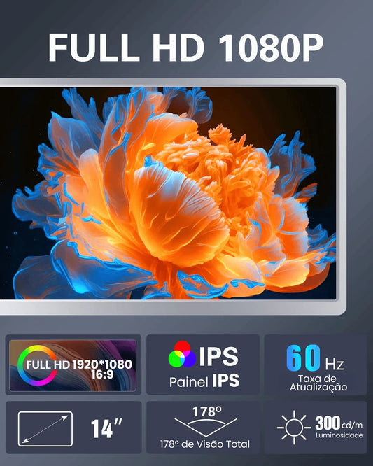 Extensor de Tela para Notebook - Monitor Duplo Full HD - Vedo VEDO VD690 2 MVshow