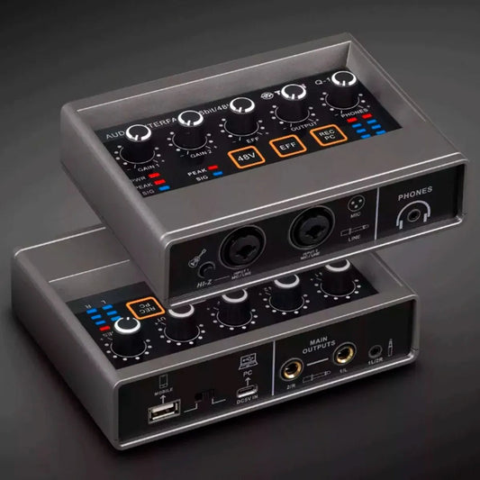 Interface de Áudio 16 - bit e 48KHz 2 entradas e 2 saídas Q16 Teyun Teyun Q - 16 2 MVshow