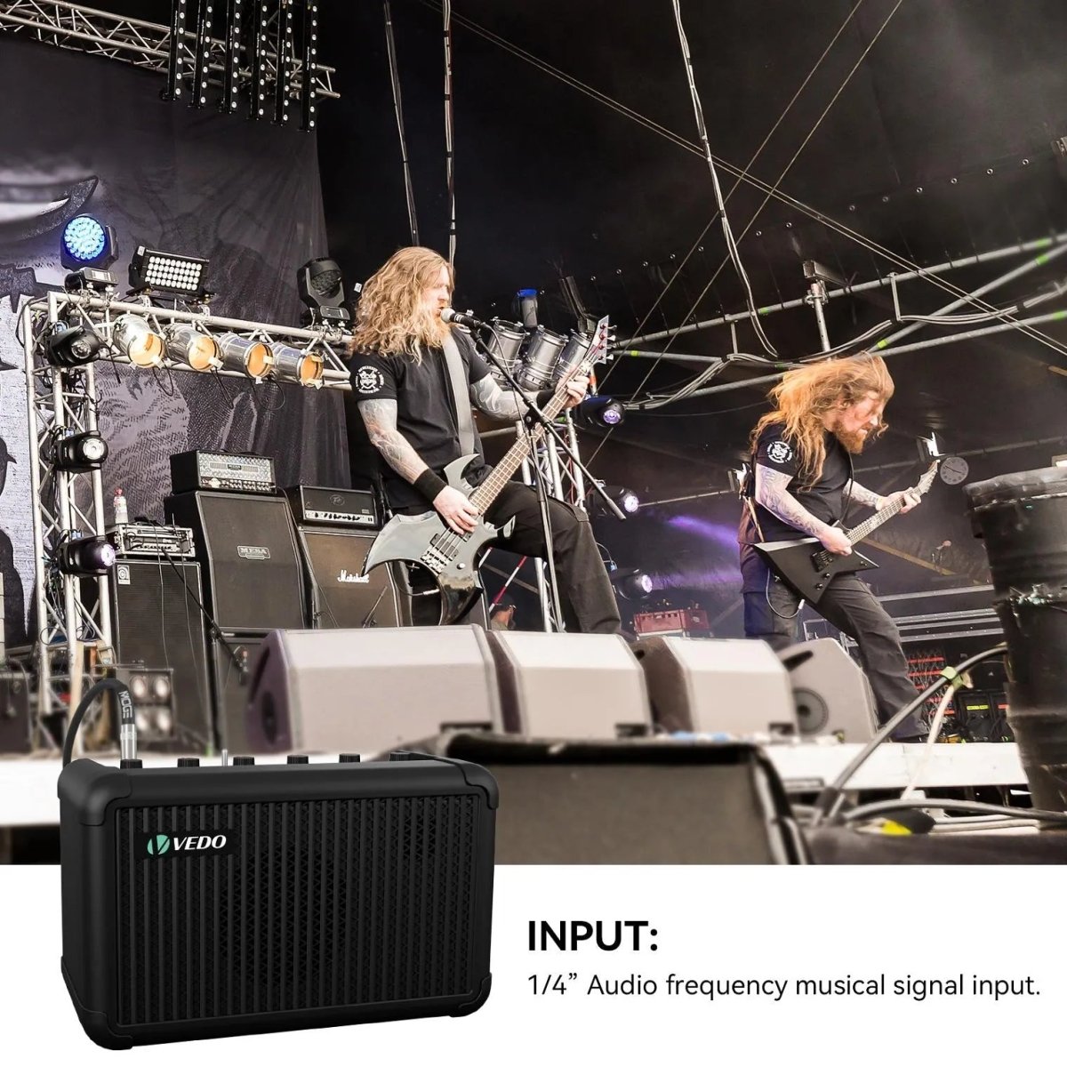 Mini - Amplificador para Guitarra e Baixo VD15W Vedo VEDO VD - 15W 12 MVshow