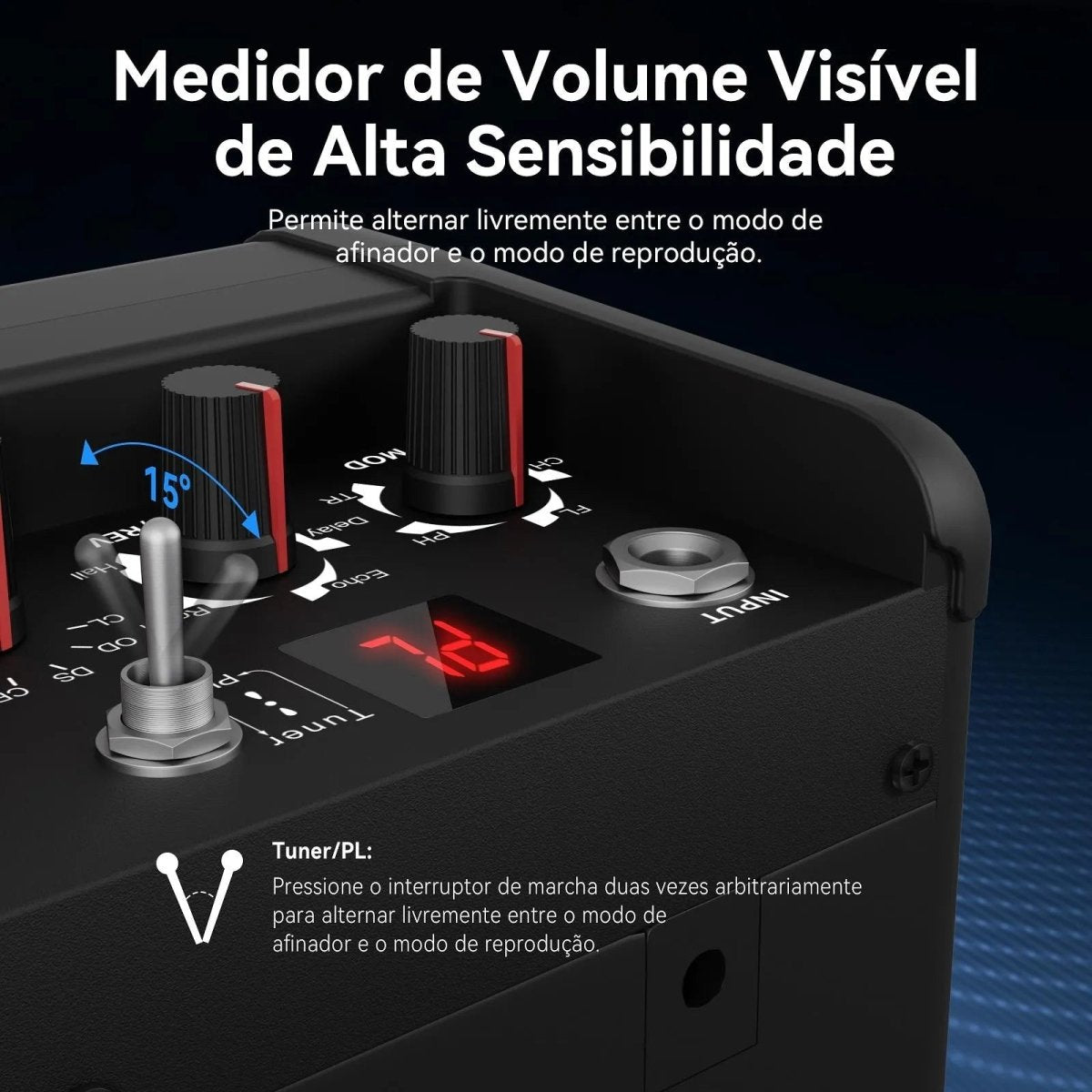 Mini - Amplificador para Guitarra e Baixo VD15W Vedo VEDO VD - 15W 7 MVshow