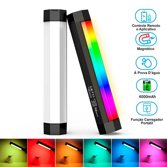 Bastão LED RGB para Fotografia - Luz de Composição para Ambientes - MV Show