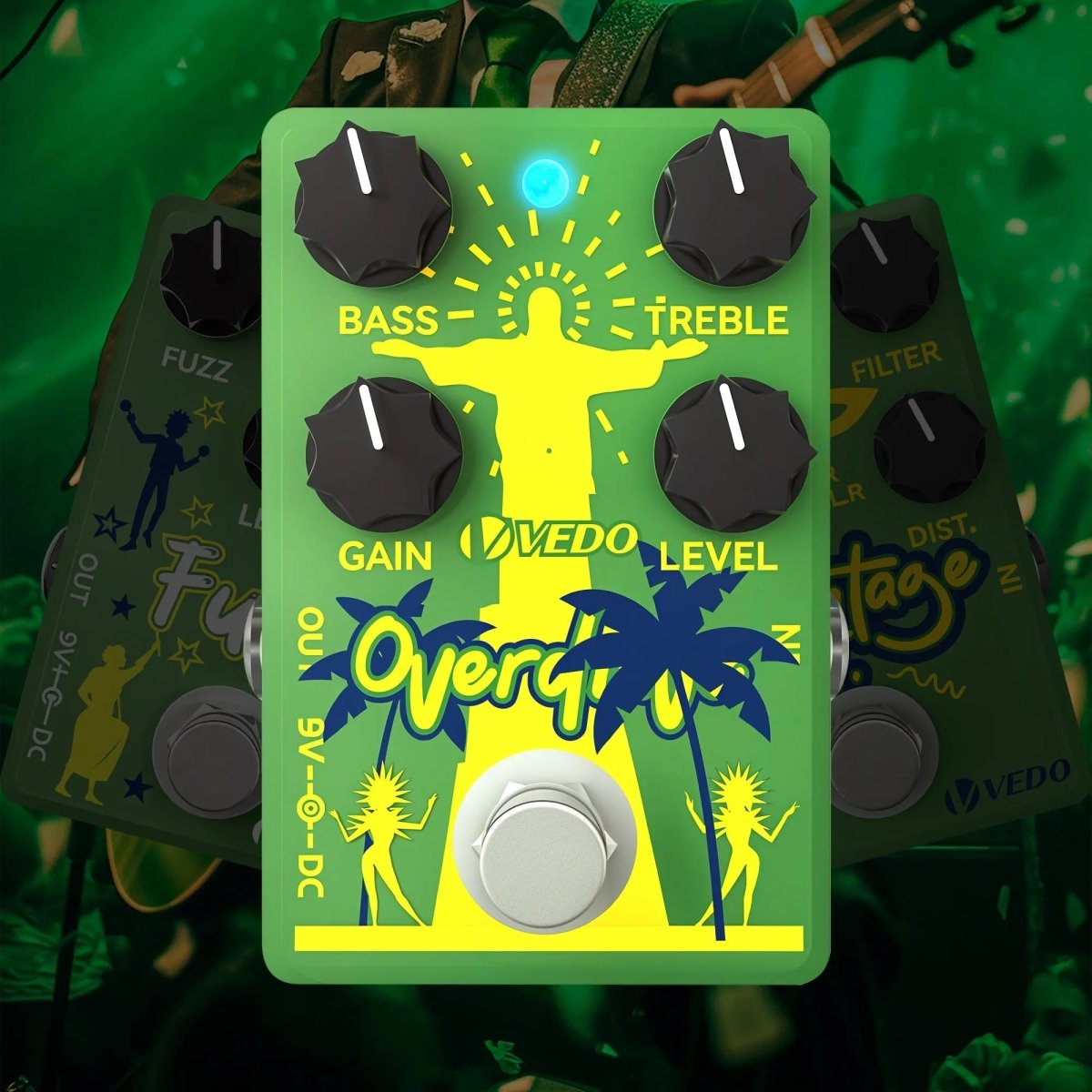 Pedal de Efeito Vedo OverDrive G600S True Bypass para Guitarra VEDO G600S 3 MVshow