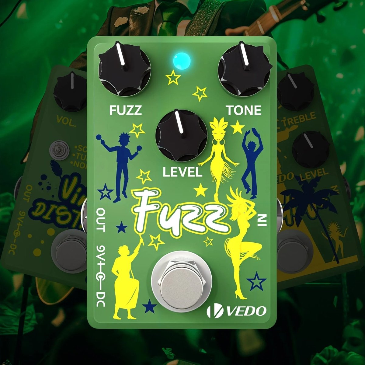 Pedal de Efeito Vedo Fuzz G600P True Bypass para Guitarra VEDO G600P 3 MVshow