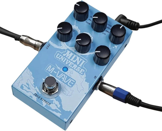 Pedal de Efeito Reverb Mini Universe M - VAVE 9 Tipos de Reverb True Bypass para Guitarra e Baixo M - VAVE VAVE974 2 MVshow
