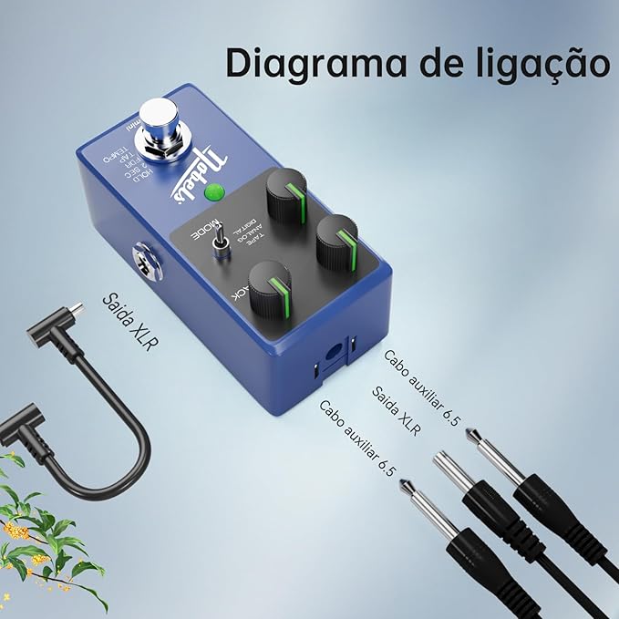 Pedal de Efeito Delay DEL - mini Nobels Nobels DEL - mini 8 MVshow