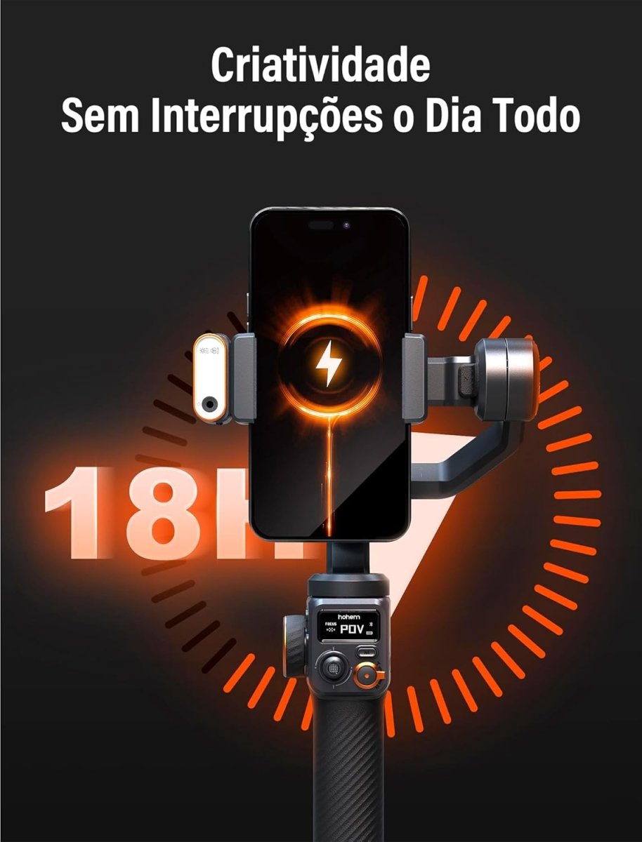 Estabilizador Gimbal Hohem i - Steady M6 Kit 3 eixos para celulares smartphones Hohem M6 KIT 6 MVshow