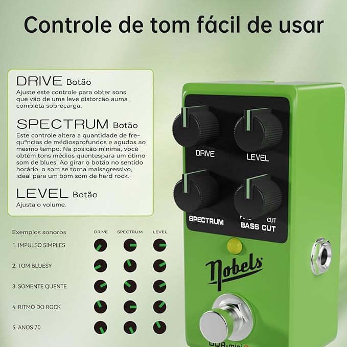 Pedal de Efeito OverDrive compacto ODR - mini2 Nobels Nobels ODR - mini2 8 MVshow