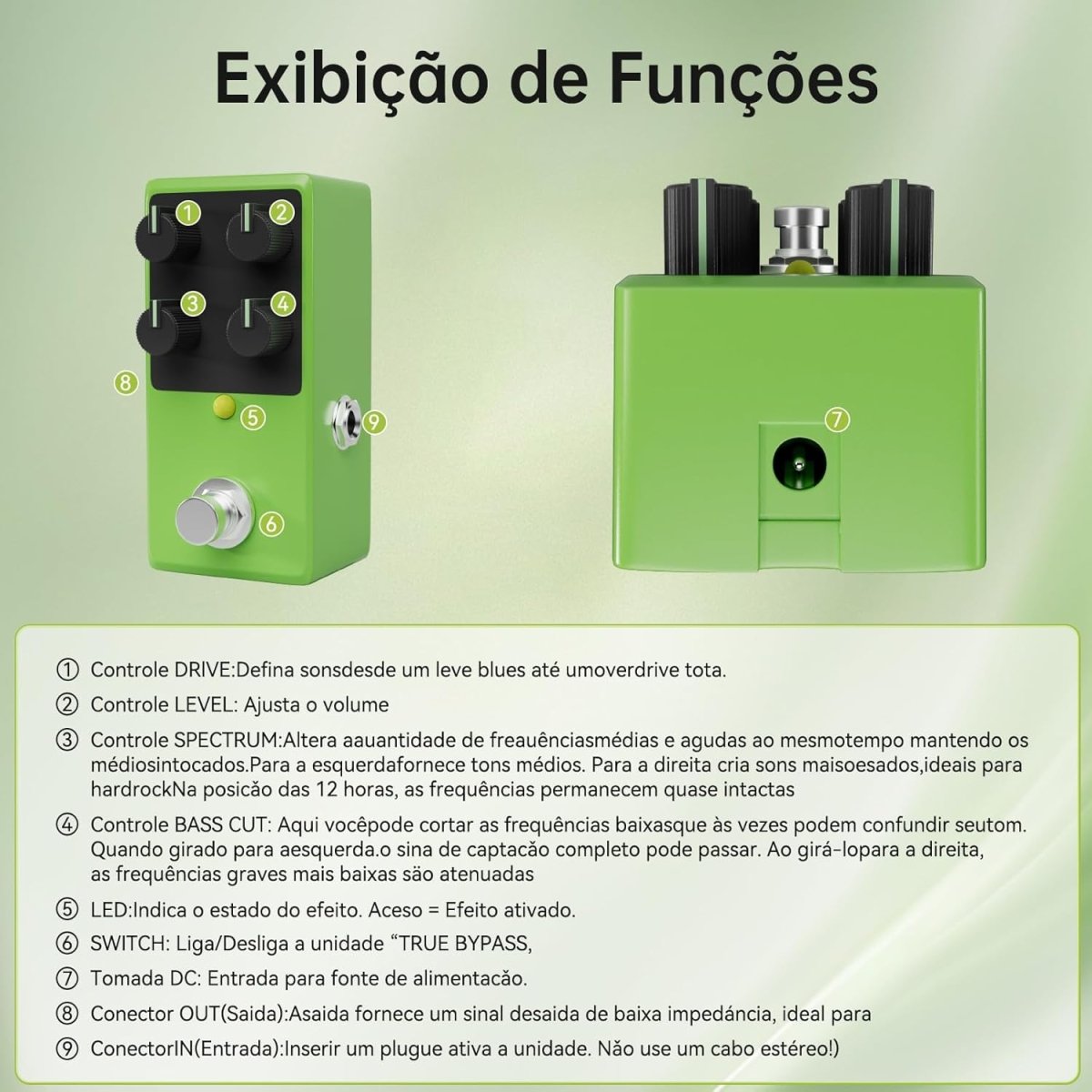 Pedal de Efeito OverDrive compacto ODR - mini2 Nobels Nobels ODR - mini2 4 MVshow