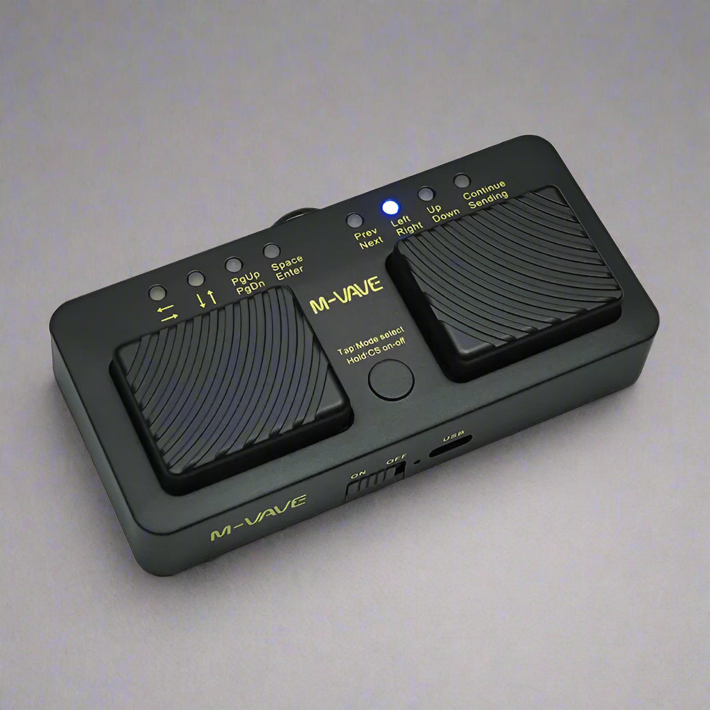 Pedal Passador de Páginas Page Turner Silêncioso e Bluetooth Turner VAVE368 M - VAVE M - VAVE VAVE368 2 MVshow