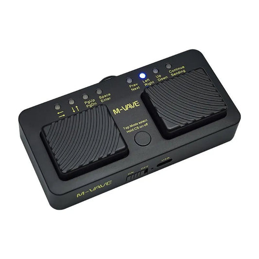 Pedal Passador de Páginas - Silêncioso e Bluetooth Turner - M - Vave - MV Show