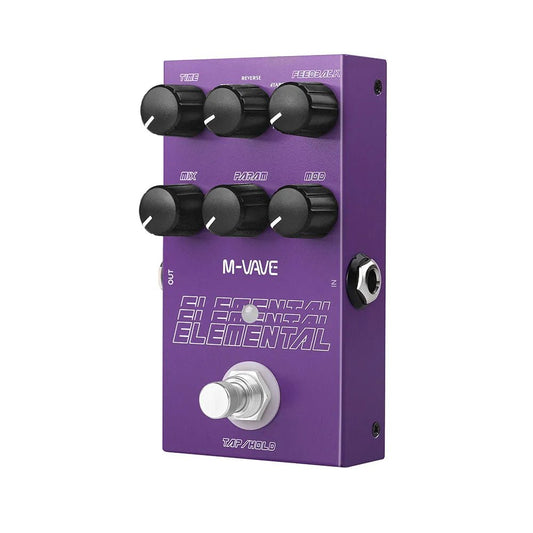 Pedal de Efeitos Delay Elemental - 9 Tipos de Atraso - M - Vave - MV Show