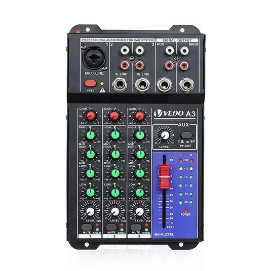 Mesa de Som 4 Canais - Mixer Profissional - Vedo - MV Show