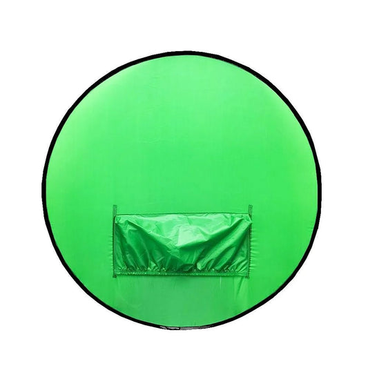 Chroma Key Redondo Azul e Verde com Suporte para Cadeira - MV Show