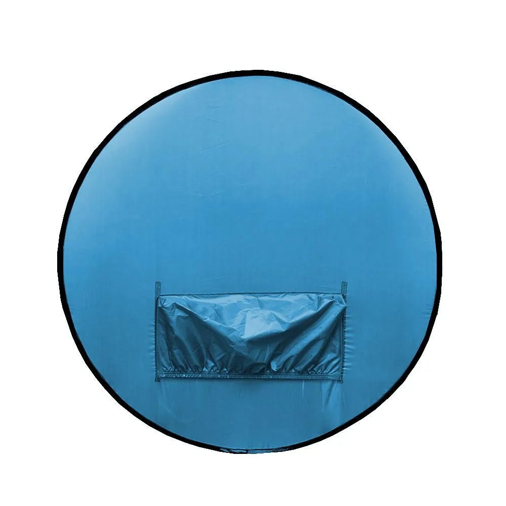 Chroma Key Redondo Dupla Face Azul e Verde com Suporte para Cadeira MVshow DS142L 3 MVshow