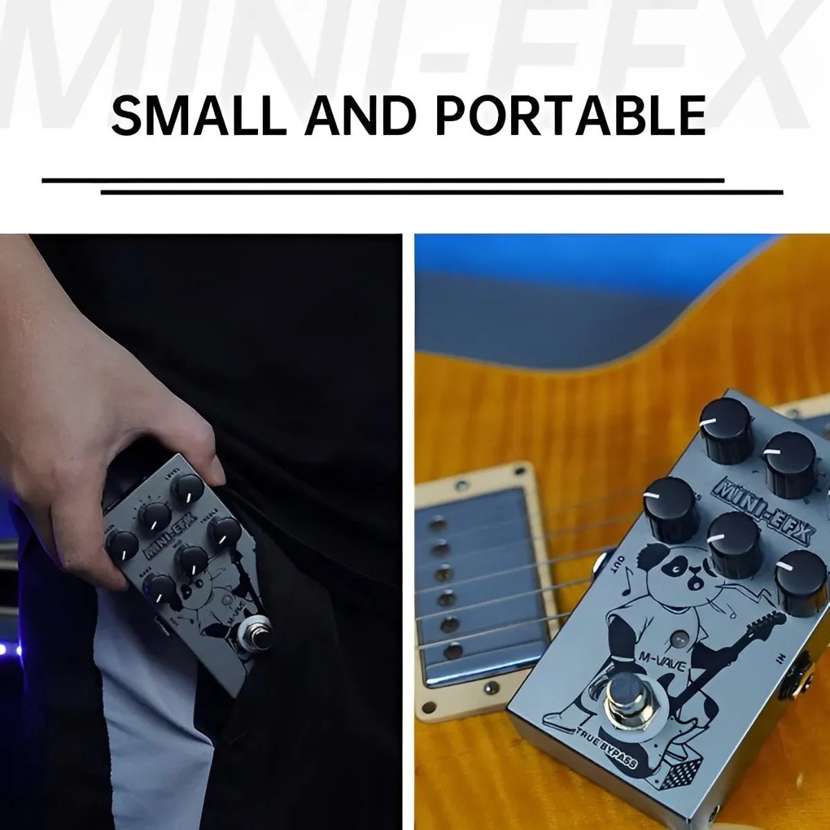Pedal de Efeito Distorção Mini - EFX M - VAVE M - VAVE MINI - EFX 3 MVshow