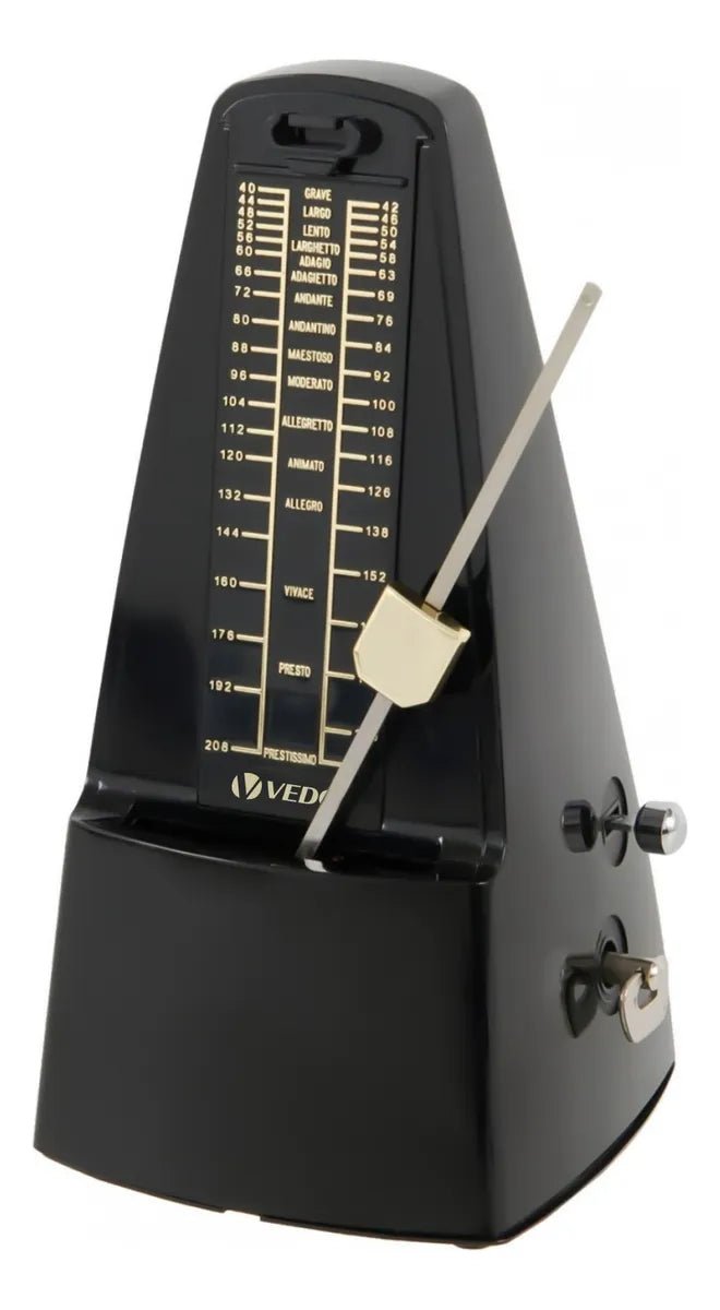 Metrônomo Mecânico Analógico Universal Preto VD7310 VEDO VEDO VD7310 2 MVshow
