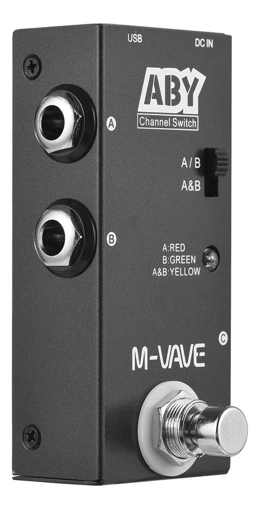 Pedal de Efeitos Seletor Channel Switch ABY M - VAVE para Guitarra M - VAVE VAVE786 7 MVshow