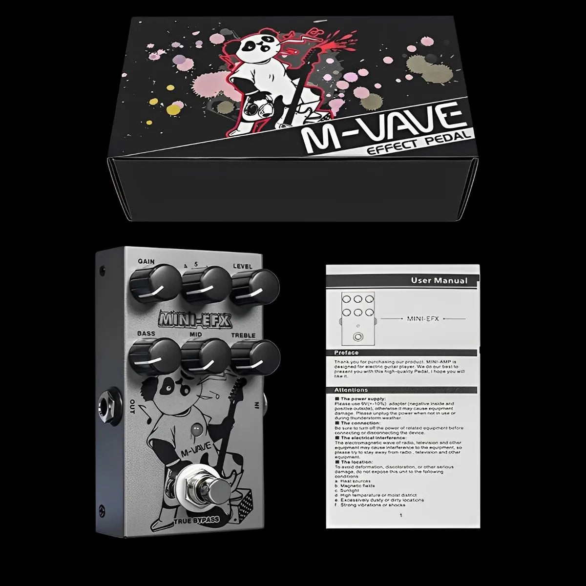 Pedal de Efeito Distorção Mini - EFX M - VAVE M - VAVE MINI - EFX 4 MVshow