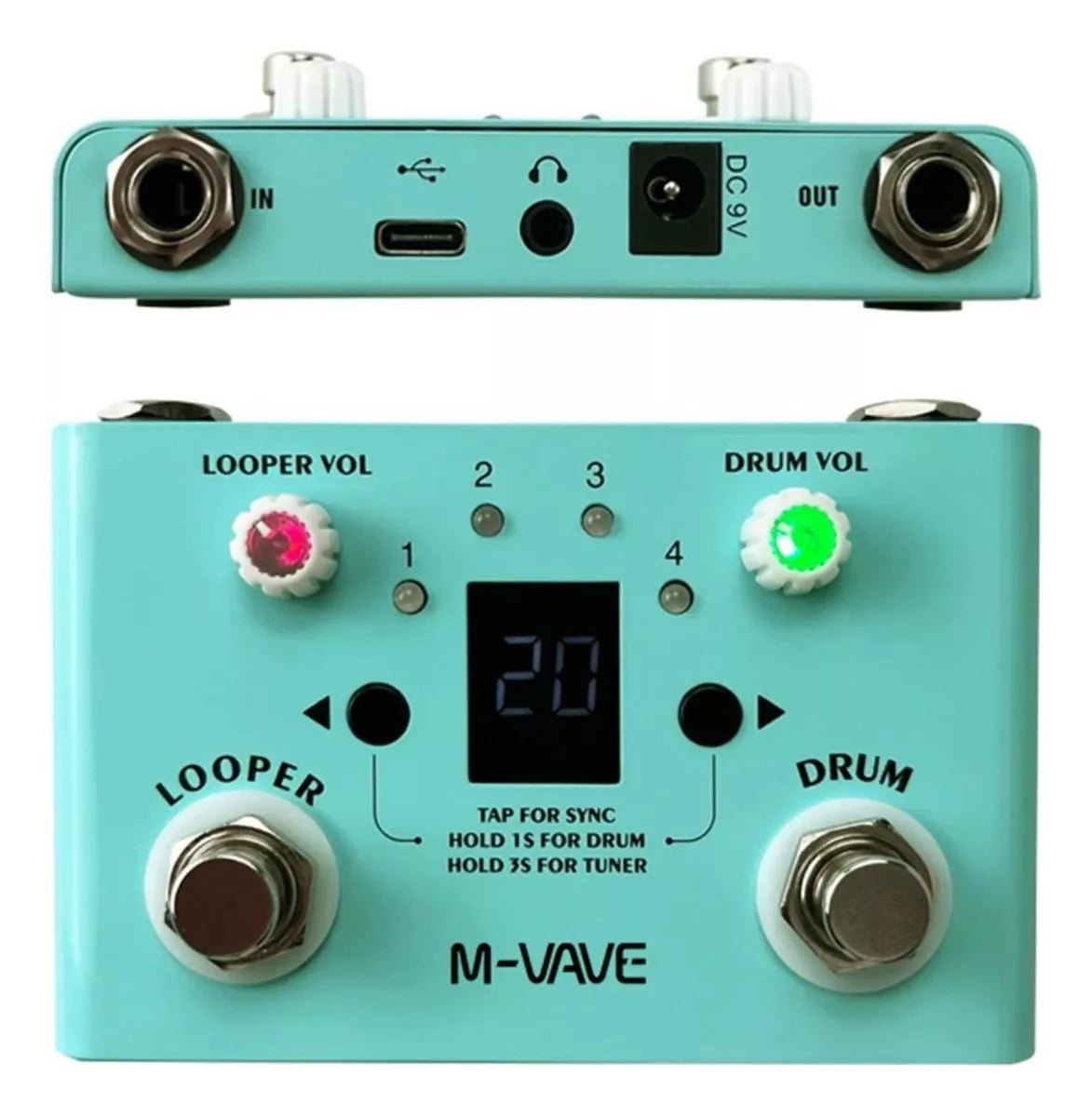 Pedal de Efeito Drum & Looper Lost Tempo M - VAVE M - VAVE VAVE797 5 MVshow