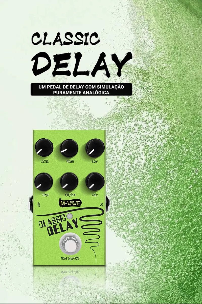 Pedal de Efeito Classic Delay VAVE785 M - VAVE True Bypass M - VAVE VAVE785 8 MVshow