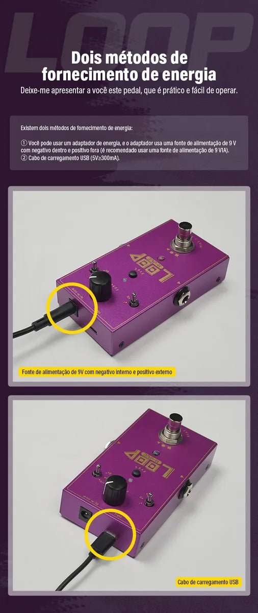 Pedal de Efeito LOOP II M - VAVE M - VAVE 4 MVshow