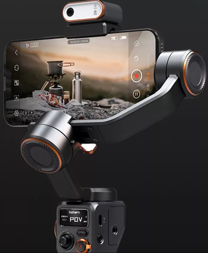 Estabilizador Gimbal Hohem i - Steady M6 Kit 3 eixos para celulares smartphones Hohem M6 KIT 9 MVshow