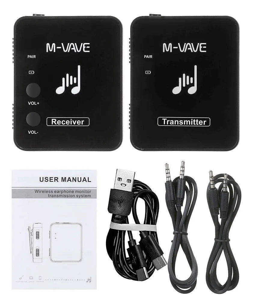 Monitor de Retorno de Palco Sem Fio 2.4GHz bivolt WP - 10 M - VAVE M - VAVE wp - 10 5 MVshow