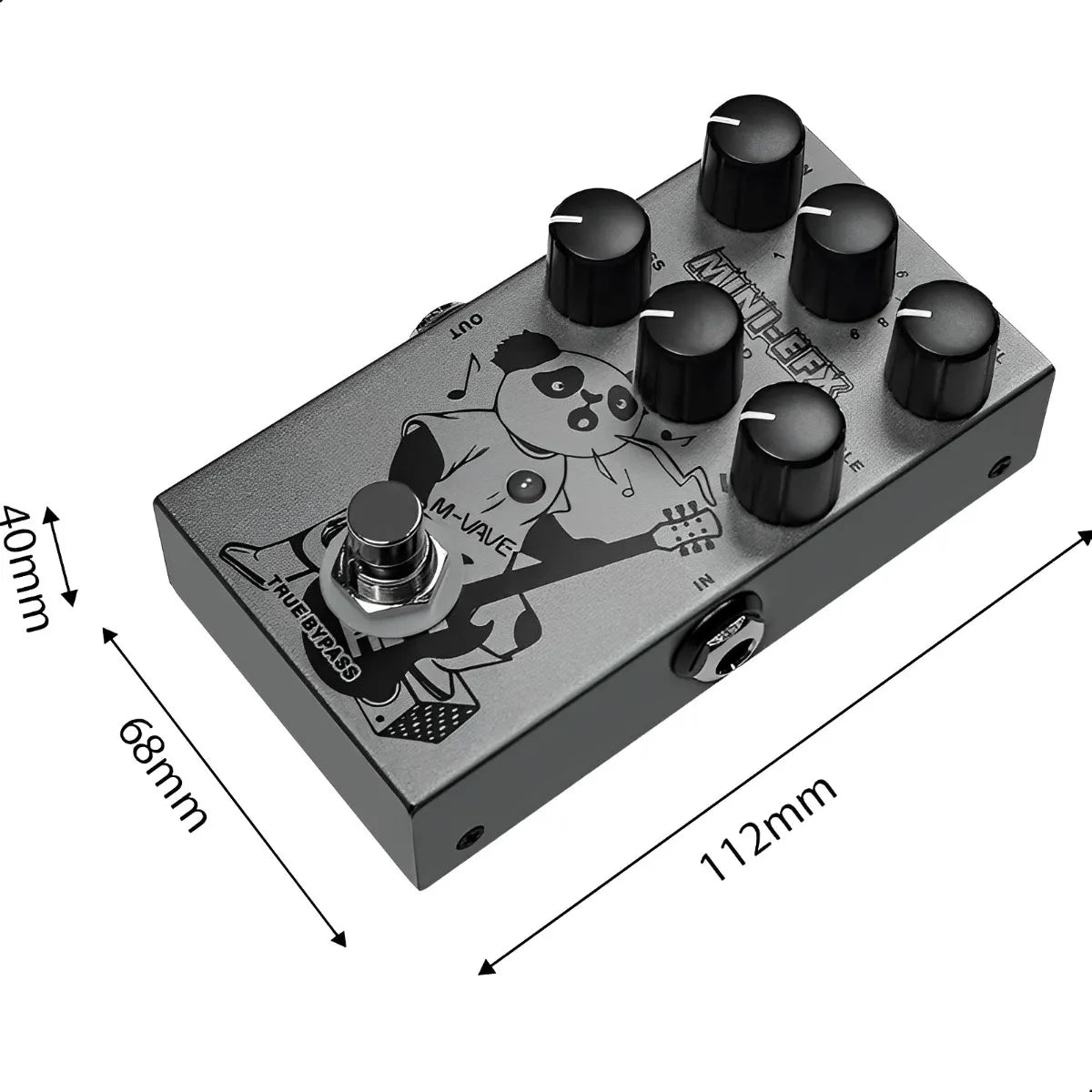 Pedal de Efeito Distorção Mini - EFX M - VAVE M - VAVE MINI - EFX 5 MVshow
