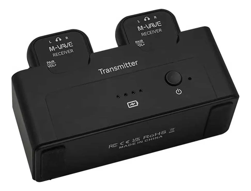 Monitoramento Sem Fio via Fones de Ouvido 2.4GHz 30m WP - 12 M - VAVE M - VAVE wp - 12 4 MVshow