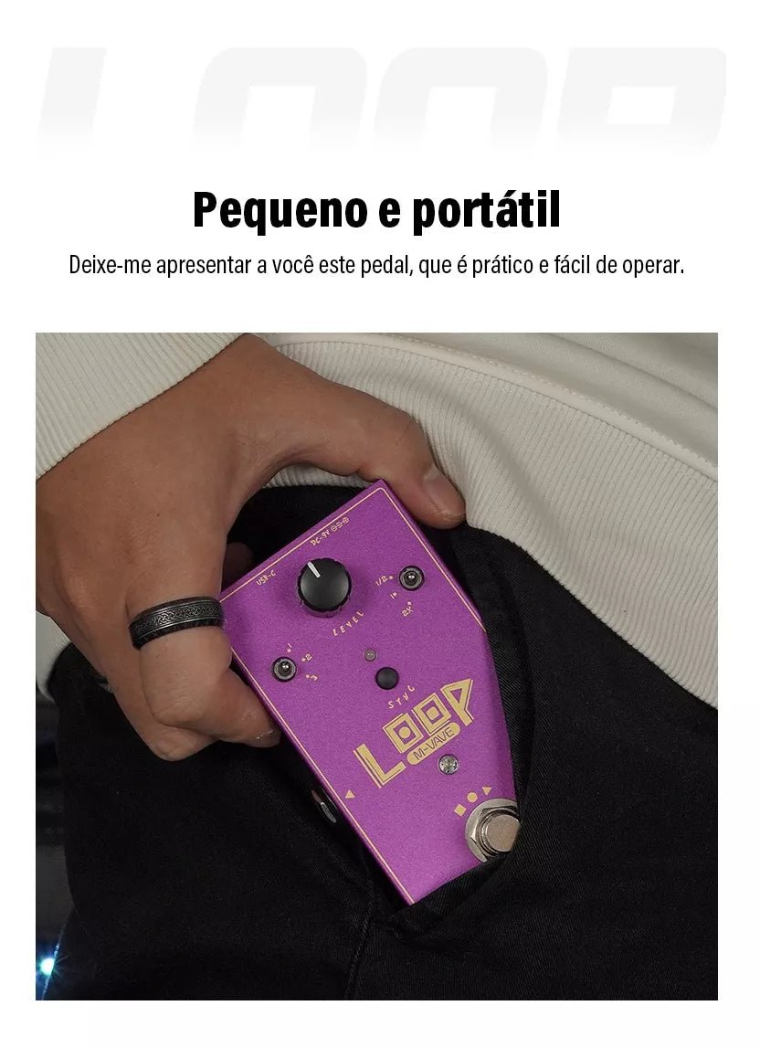 Pedal de Efeito LOOP II M - VAVE M - VAVE 9 MVshow