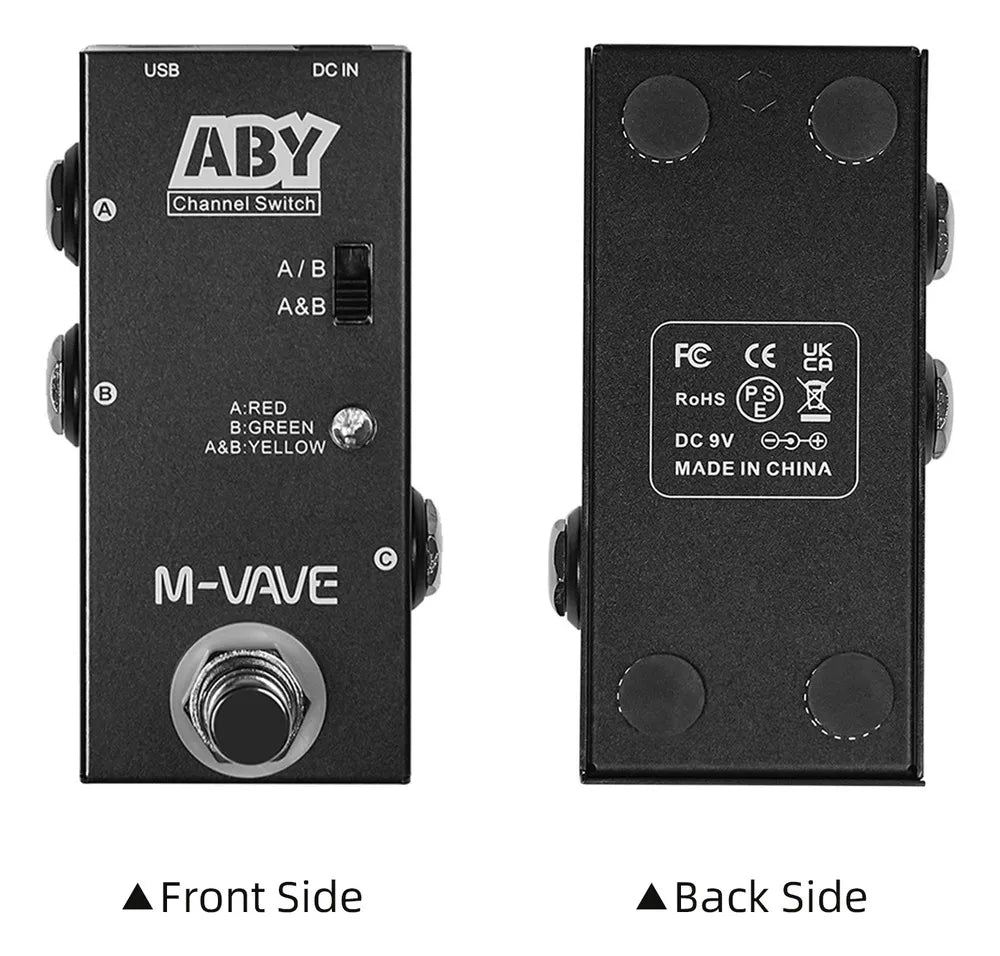 Pedal de Efeitos Seletor Channel Switch ABY M - VAVE para Guitarra M - VAVE VAVE786 6 MVshow