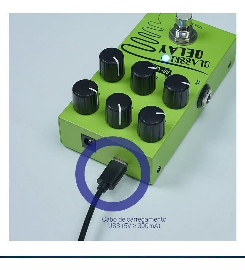 Pedal de Efeito Classic Delay VAVE785 M - VAVE True Bypass M - VAVE VAVE785 6 MVshow