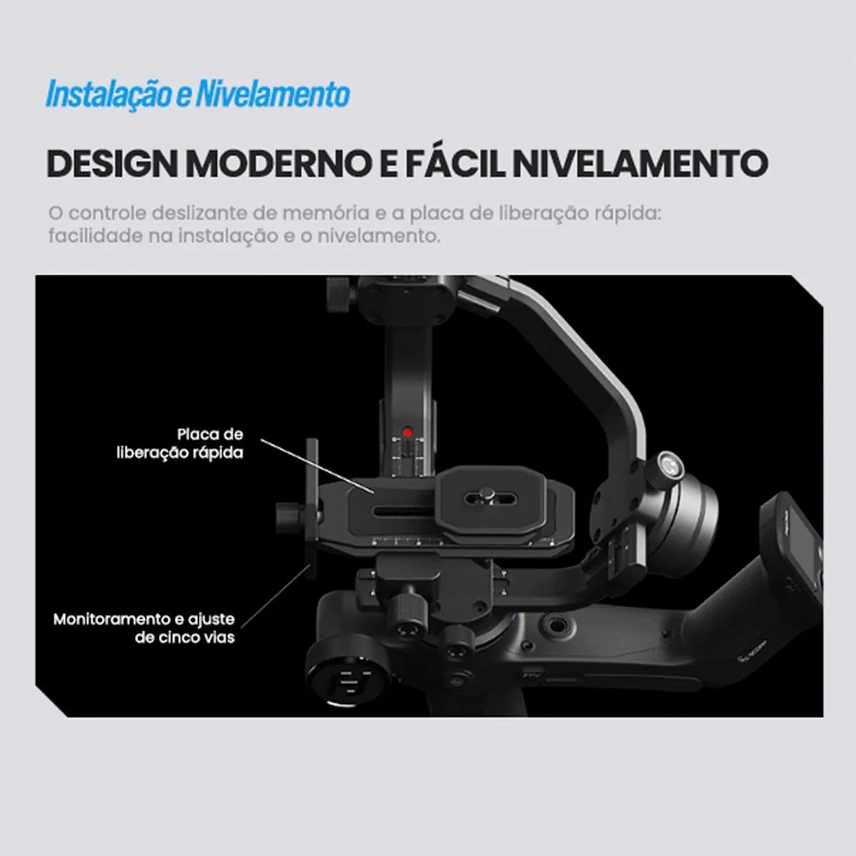Estabilizador Profissional para Câmeras - Gimbal Scorp - C - Feiyutech - MV Show