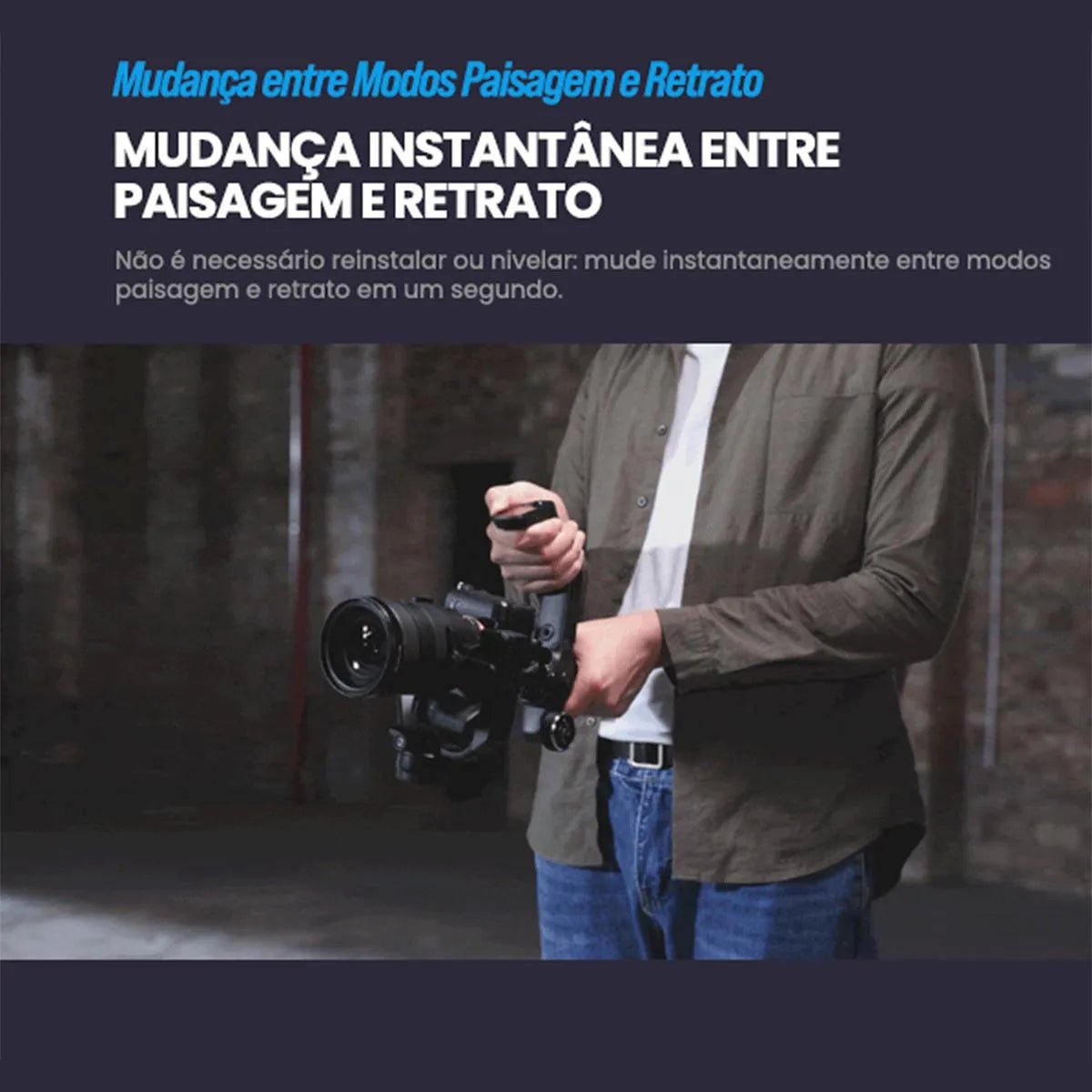 Estabilizador Profissional para Câmeras - Gimbal Scorp - C - Feiyutech - MV Show