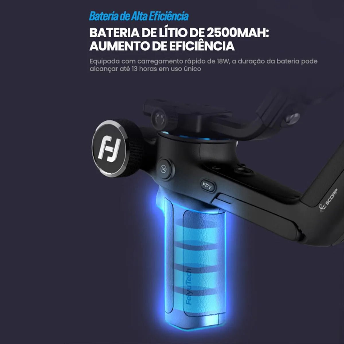 Estabilizador Profissional para Câmeras - Gimbal Scorp - C - Feiyutech - MV Show