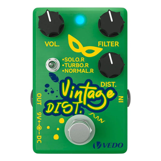Pedal de Efeito Distorição Vintage de Guitarra - Vedo - MV Show