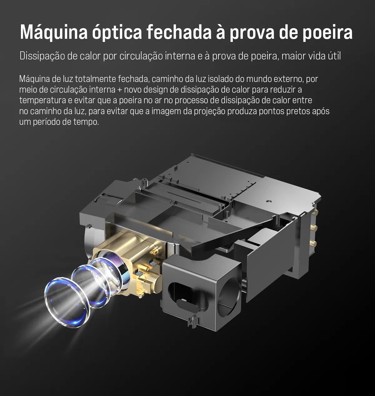 Projetor LED Portátil Full HD - Android e WIFI - Vedo VEDO HDK8 16 MVshow
