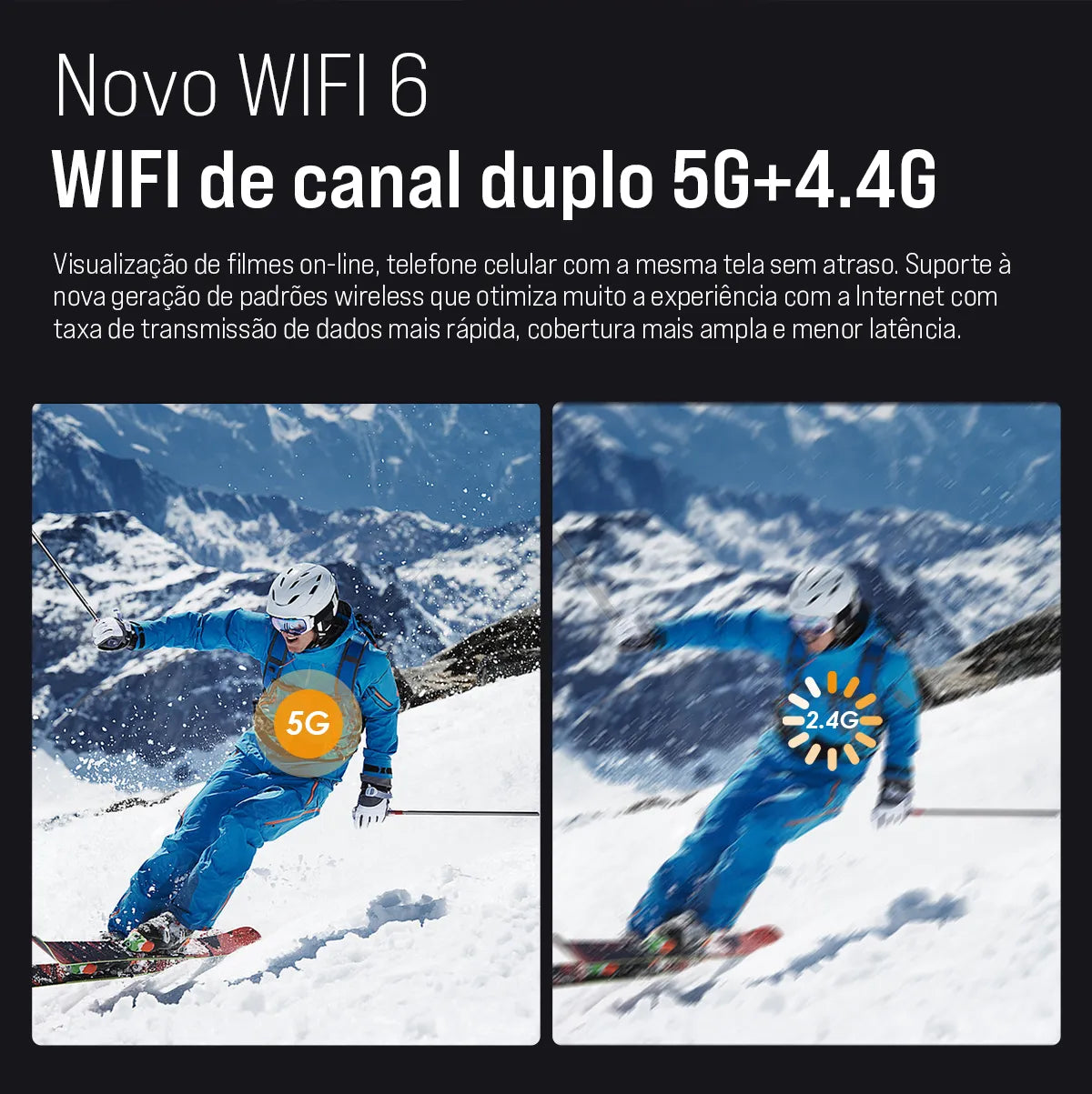 Projetor LED Portátil Full HD - Android e WIFI - Vedo VEDO HDK8 7 MVshow