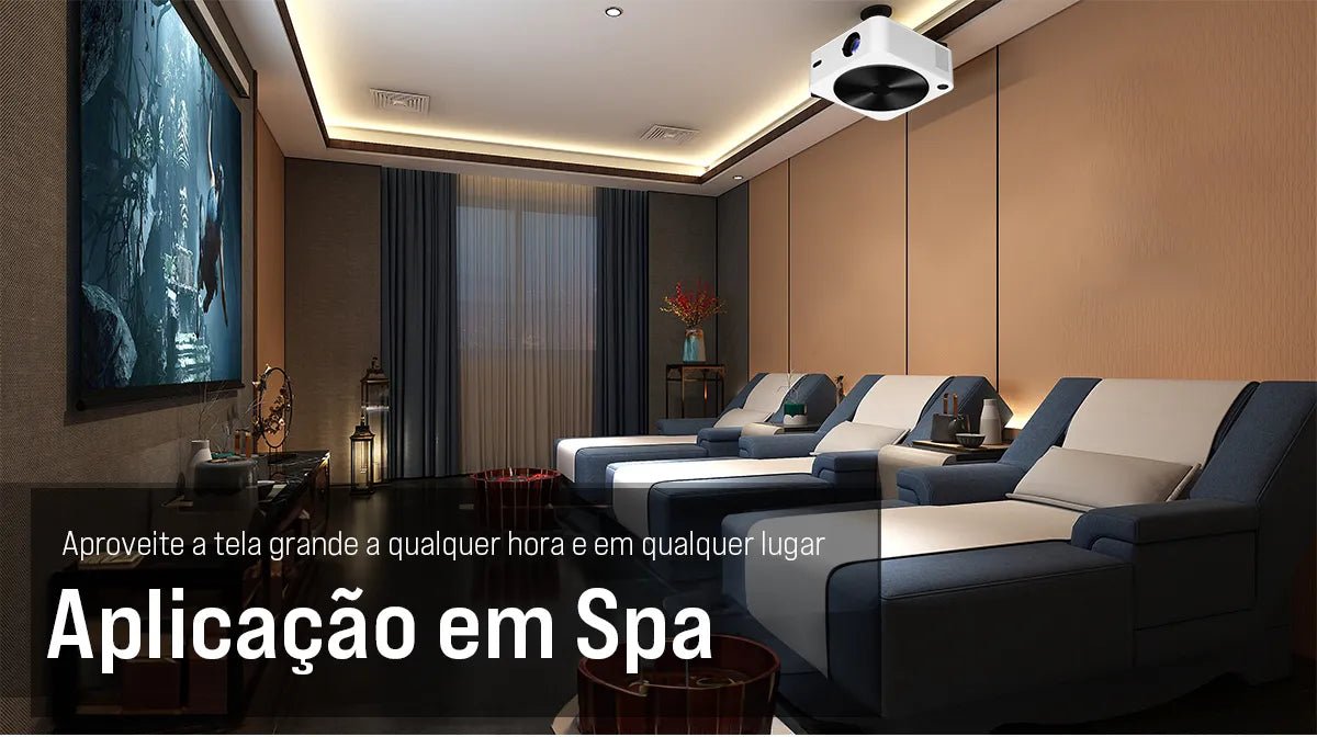 Projetor LED Portátil Full HD - Android e WIFI - Vedo VEDO HDK8 25 MVshow