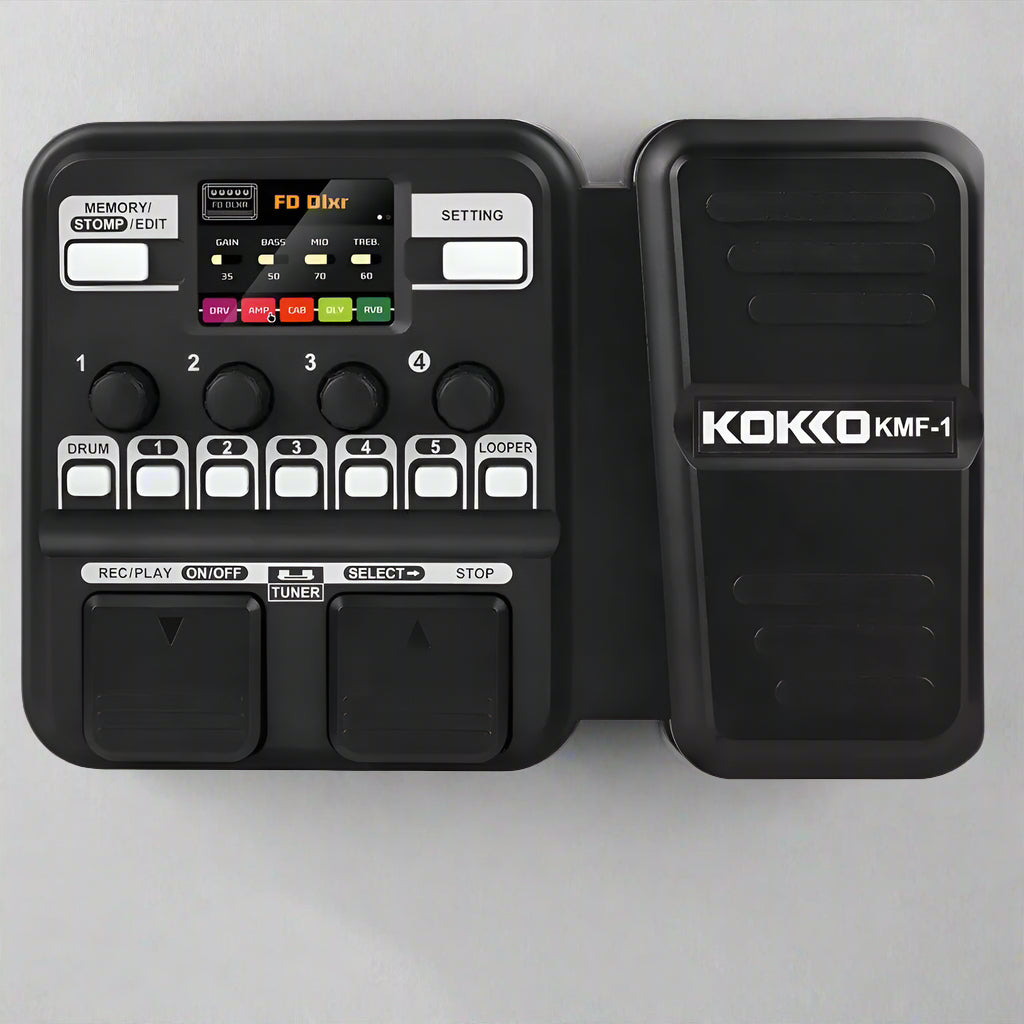 Pedaleira com 18 Efeitos para Guitarra Elétrica - Kokko - MV Show