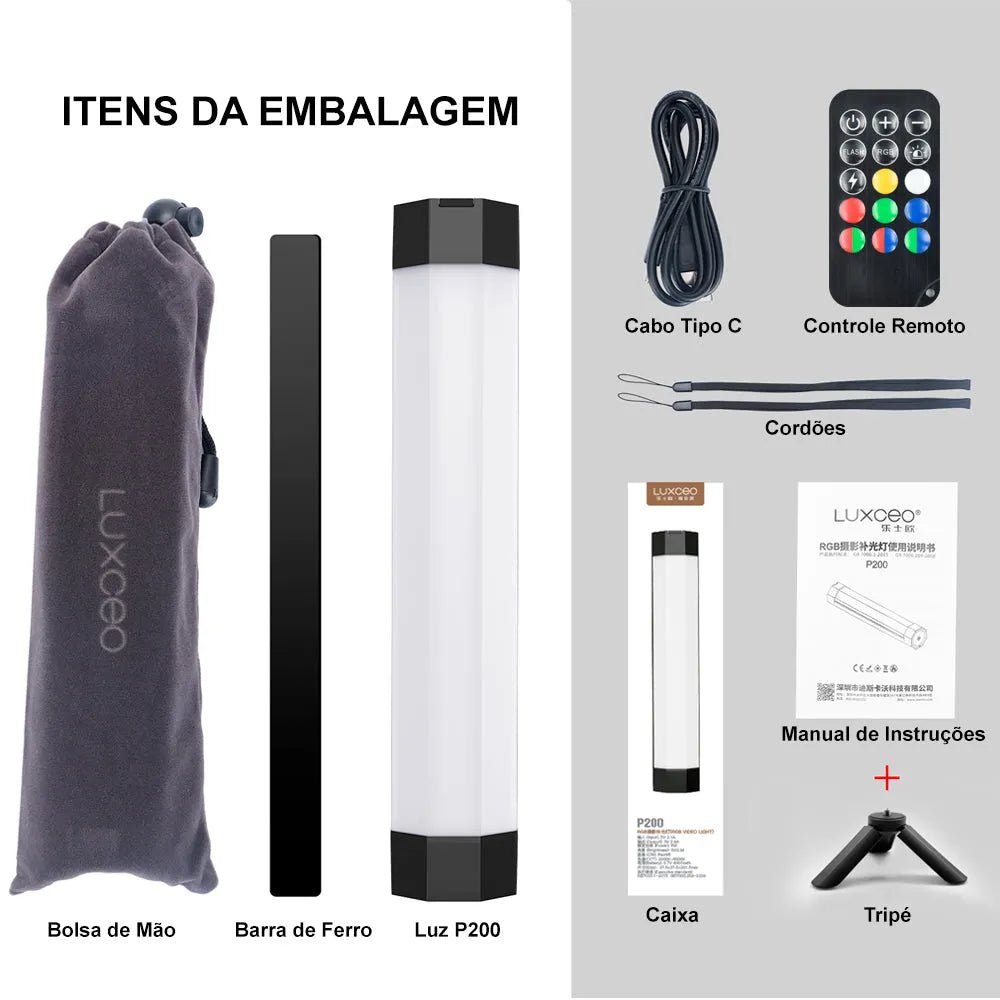 Bastão LED RGB LUXCEO P200 MVshow P200 10 MVshow