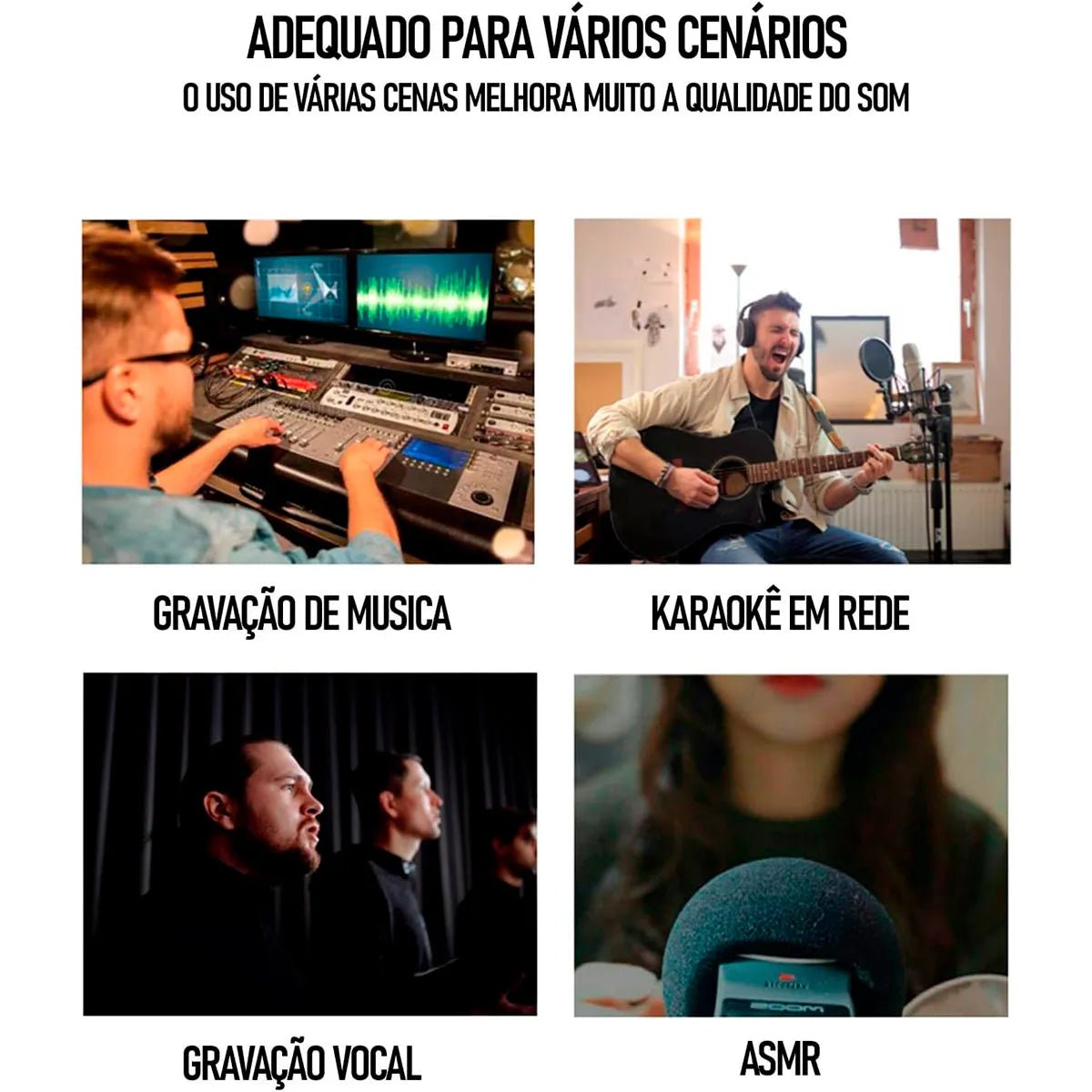 Interface de Áudio 16 - bit e 48KHz 2 entradas e 2 saídas Q16 Teyun Teyun Q - 16 17 MVshow
