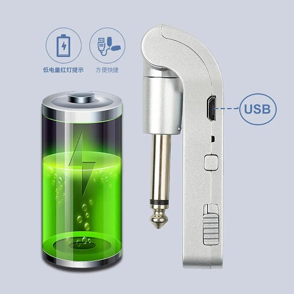 Transmissor e Receptor Sem Fio VAVE8566 M - VAVE 20 a 20KHz para Guitarras e Baixos M - VAVE VAVE8566 5 MVshow