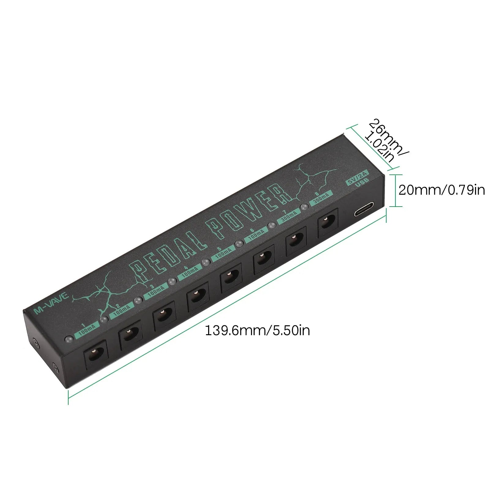 Fonte de Alimentação para Pedal de Efeito POWER VD - SK1 M - VAVE M - VAVE VD - SK1 9 MVshow