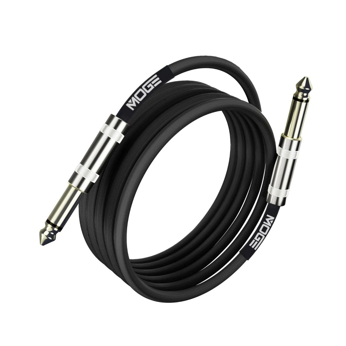 Cabo P10 X P10 Blindado de 6,35mm para Instrumentos Musicais Eletrônicos (3 metros) MOGE MOGE MOGE3M 2 MVshow